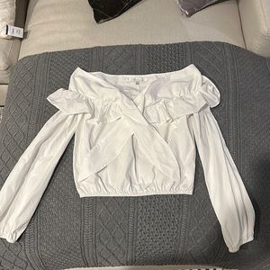 Lovers & Friends Off the Shoulder White Long Sleeve